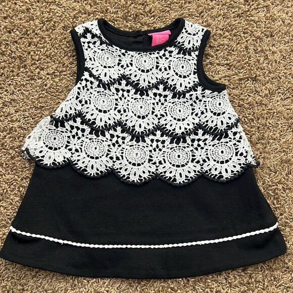 Isaac Mizrahi Girls‎ Black White Lace Overlay Dress Size 2T. Simply Beautiful! - Picture 3 of 10